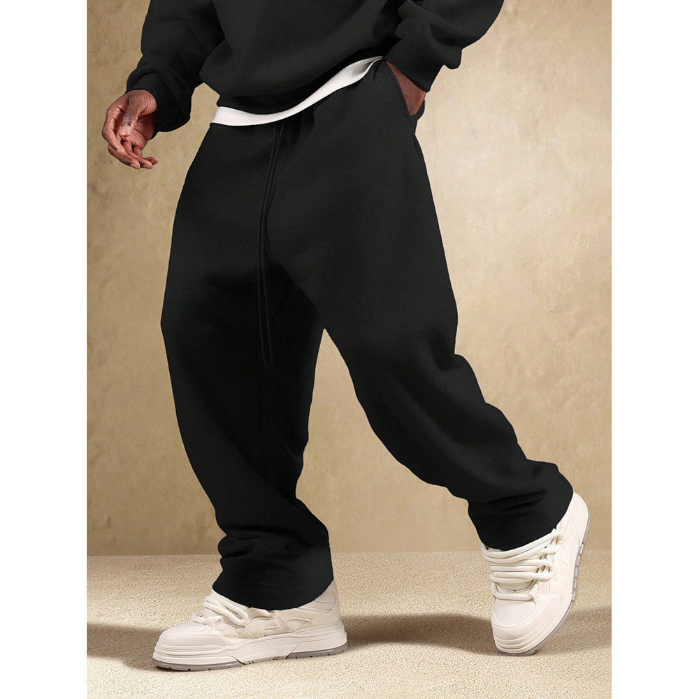 Men's Loose Hooded Sweater Casual Sweatpants Suit