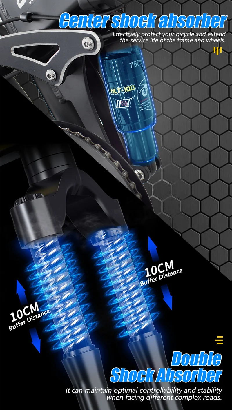 DEEPOWER H20 Off-Road Electric Bike 2000W 48V 25AH LG Battery Adults Mountain Ebike LED Display All-Terrain Motorcycle E-bike