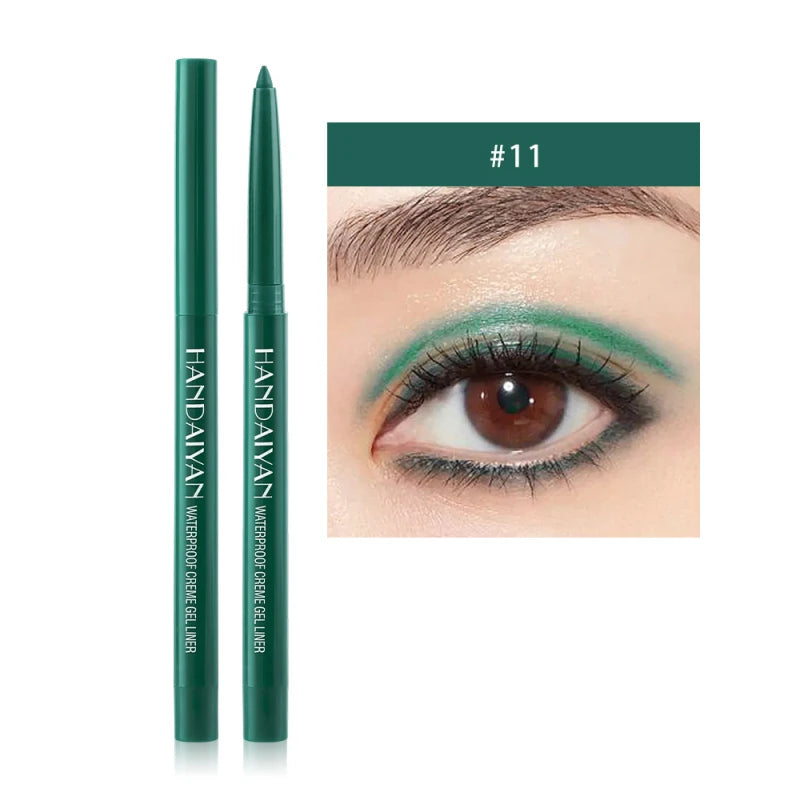 10Colors Eyeliner Gel Quick Dry Lasting Eye Liner Cream With Brush Eyes Makeup Waterproof