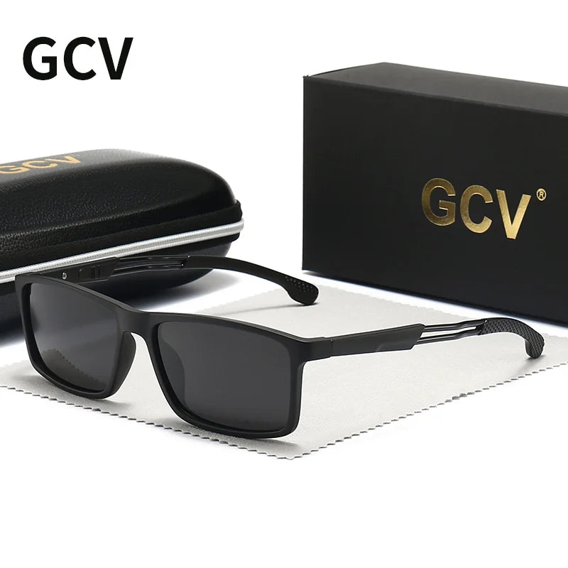 GCV New Leisure Contracted Luxury Polarized Sunglasses Men's Driving Shades Male Sun Glasses Vintage Travel Fishing Classic