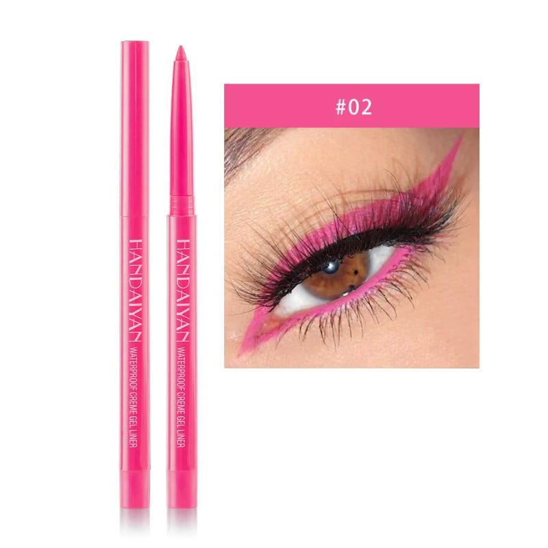 10Colors Eyeliner Gel Quick Dry Lasting Eye Liner Cream With Brush Eyes Makeup Waterproof