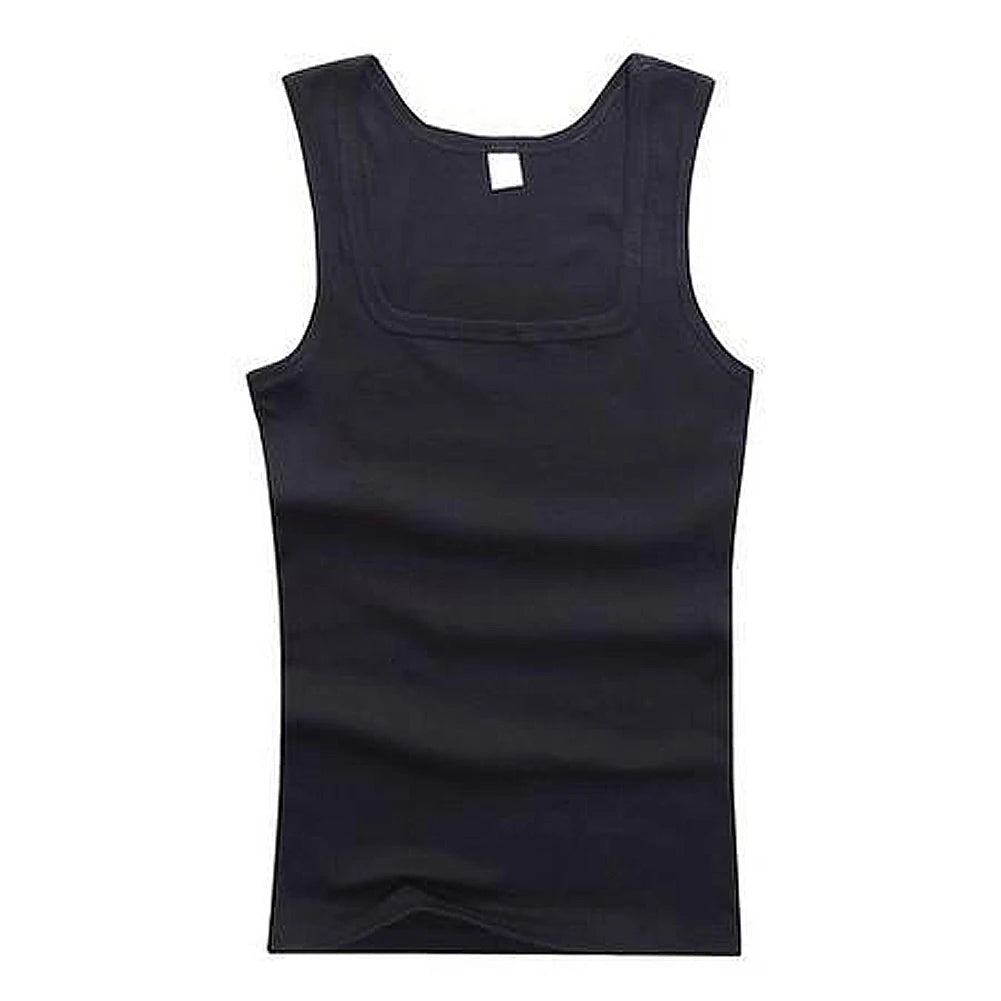 2024 New Men's Pure Cotton Tight Vest Casual Sports Tank Tops Middle-aged Sleeveless Basic Tops Quick Drying Bodybuilding Vest