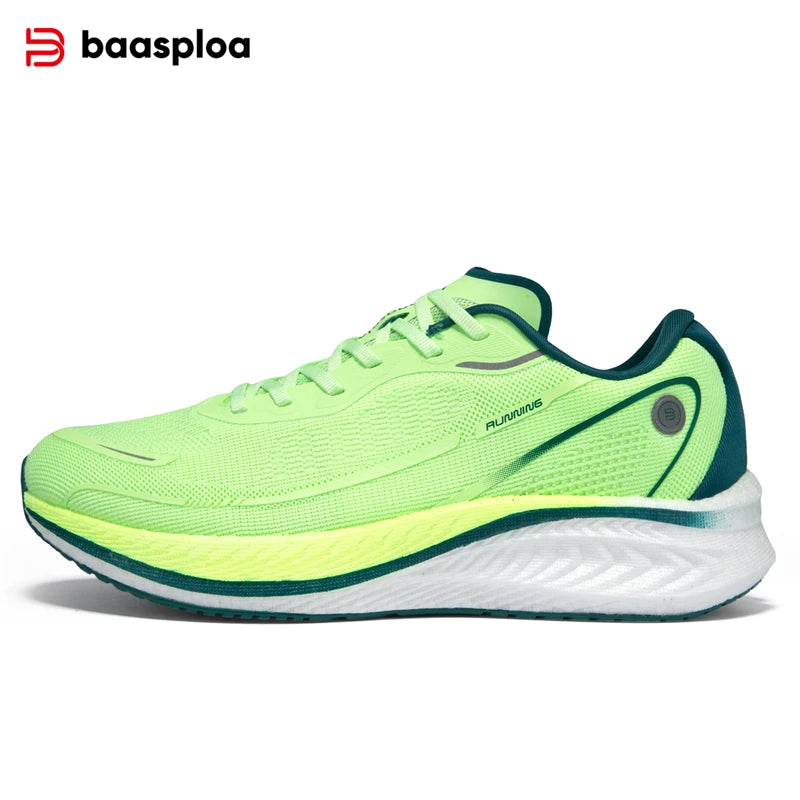 Baasploa Men Jogging Sports Shoes Carbon Plate Professional Cushioning Sneakers Male Outdoor Breathable Non Slip Running Shoes