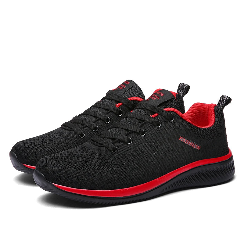 Men Running Walking Knit Shoes Fashion Casual Sneakers Breathable Sport Athletic Lightweight Men Sneakers Casual Shoes