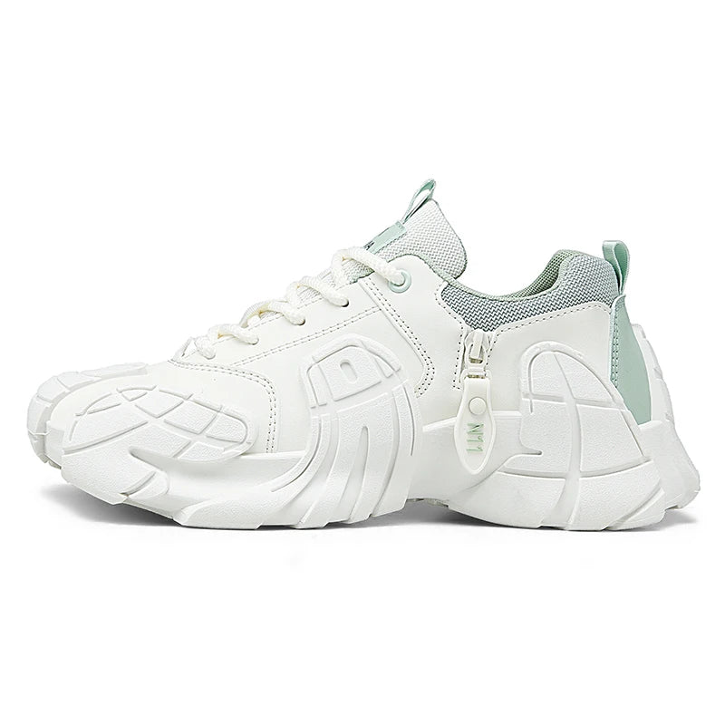 Men's Shoes 2025 Spring New Large-size Outdoor Casual Sneakers Men Thick-soled Trendy Shoes Shock-absorbing Anti-slip