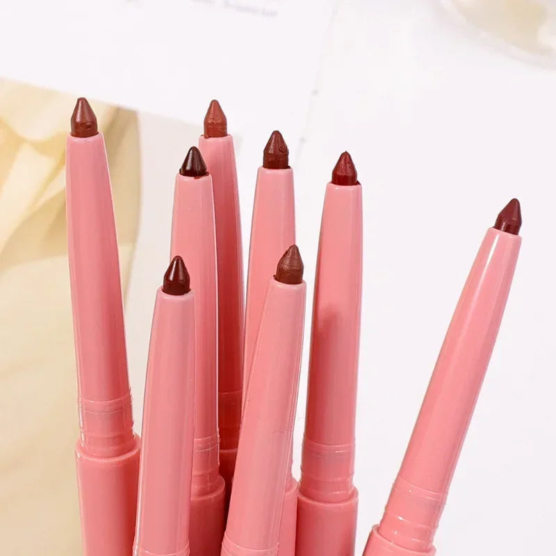 Lipstick Pen Matte Nude Lip Liner Pencil Set Waterproof Lasting Velvet Contouring Lips Makeup Cosmetics