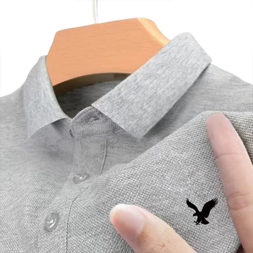 Summer New POLO Shirt Men's Lapel Casual Versatile Business High Quality Breathable Short Sleeve Printed Multicolor T-shirt Top