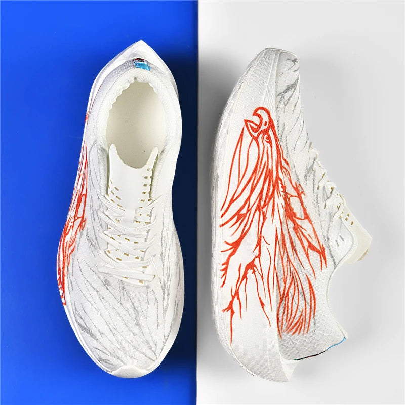 Marathon Running Shoes Men Women Road Jogging Supercritical E-TPU Cushioning Sports Training Shoes Mesh Light Comfy Sneakers Men