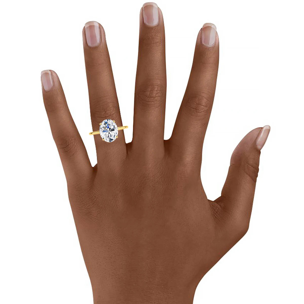 AU585 2ct 3ct Oval Moissanite Diamond Ring for Women 100% 14K Gold Egg Shaped Wedding Band Classic Luxury Jewelry Certified