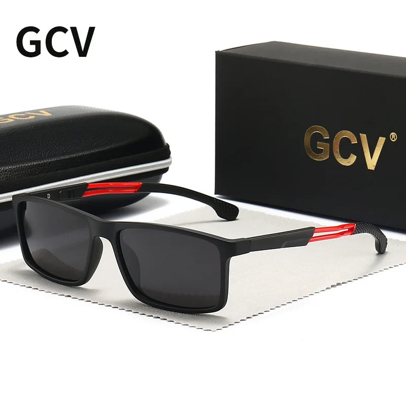 GCV New Leisure Contracted Luxury Polarized Sunglasses Men's Driving Shades Male Sun Glasses Vintage Travel Fishing Classic