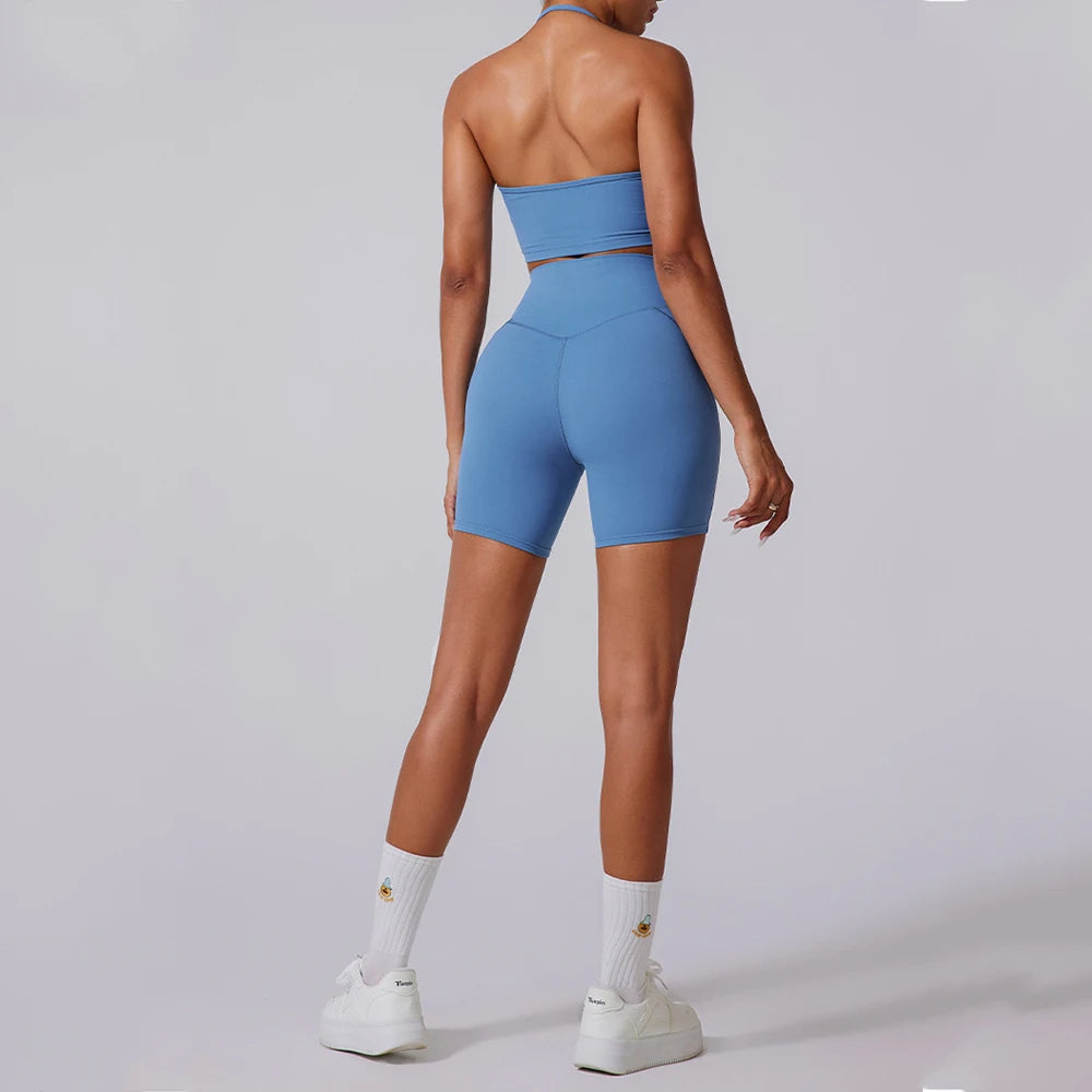 2PCS Yoga Suit Sports Set Women Tracksuits Gym Set Women Running Training Flared Pant Long Sleeve Sports Shirt Workout Clothing