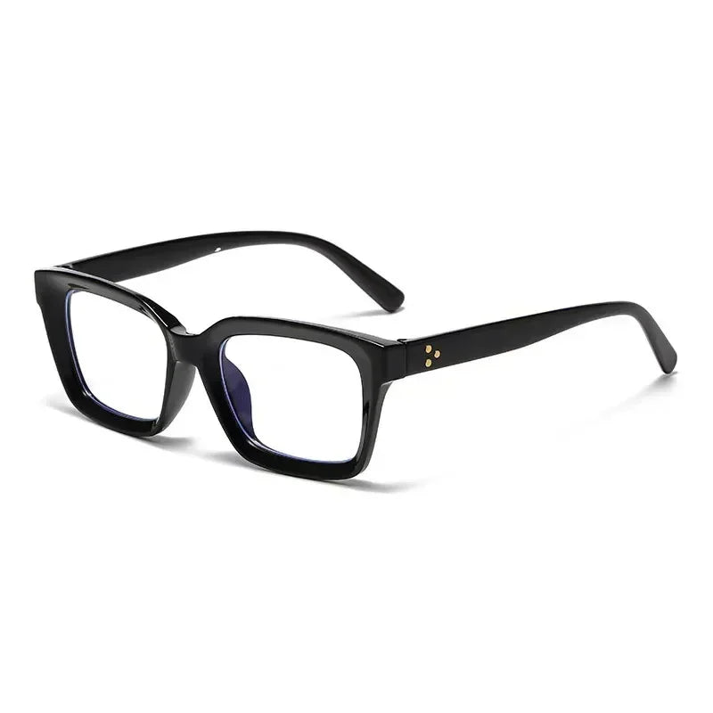 Women Anti Blue Light Glasses Oversized Frame Vintage Glasses Computer Eyewear Full Frame Transparent Eye Protection Eyepiece