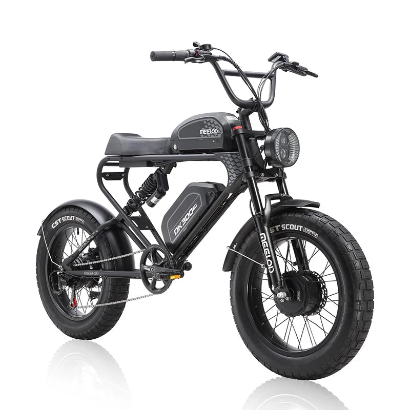 DK300MAX Electric Bike for Adults 2400W Dual Brushless Motor Dual 48V 40AH Removable Battery Mountain Ebike Dual Suspension