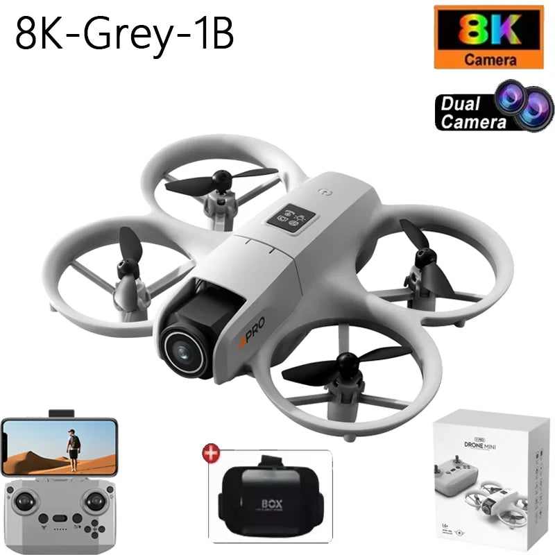 i1PRO NEW Mini Drone Professional 8K HD Camera WIFI Brushless FPV With Flow Screen Remote Control Avoidance Aerial UAV Toys Gift