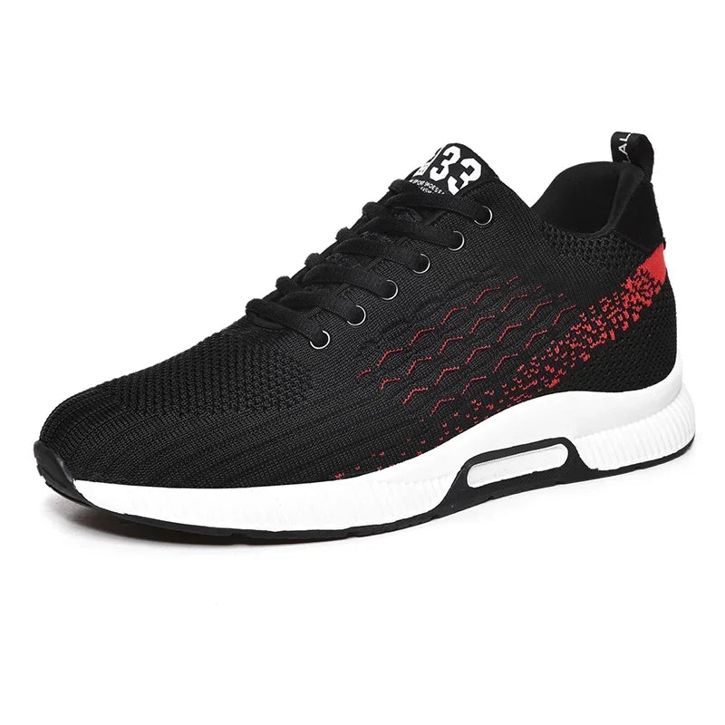 New Men's and Women's Sports Shoes Flying Mesh Surface Breathable EVA Sole Soft Lightweight Non-slip Tennis Shoes Comfortable