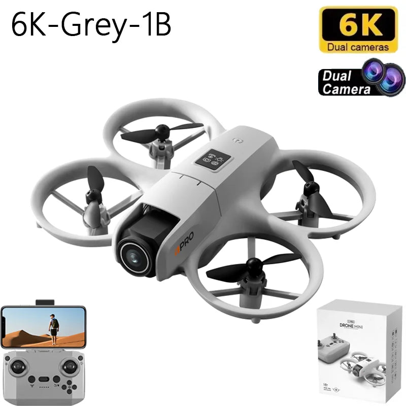 i1PRO NEW Mini Drone Professional 8K HD Camera WIFI Brushless FPV With Flow Screen Remote Control Avoidance Aerial UAV Toys Gift
