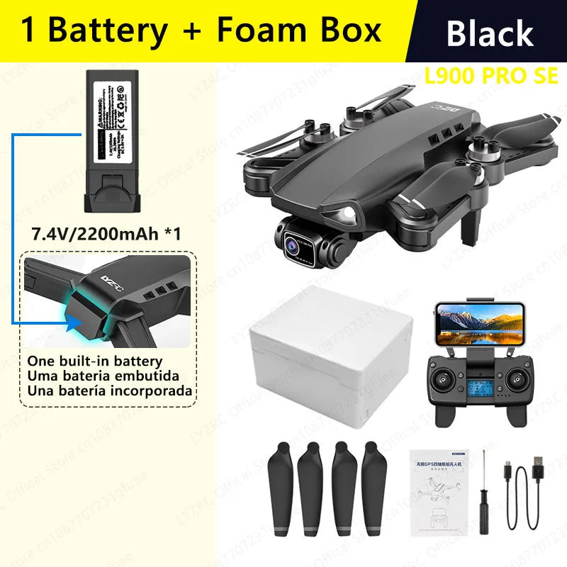 LYZRC Official L900 PRO SE Brushless Motor GPS 4K Professional Drone 5G