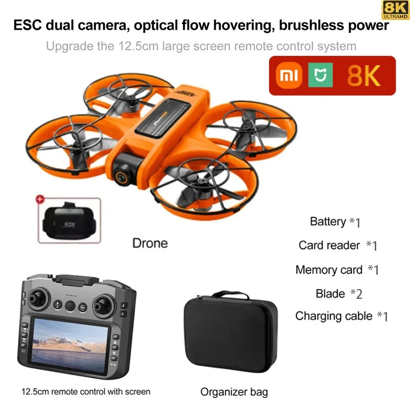 Xiaomi S156 Drone GPS 8K Professional HD 360° Dual Camera Screen Remote Control Brushless Motors Obstacle Avoidance Quadcopter