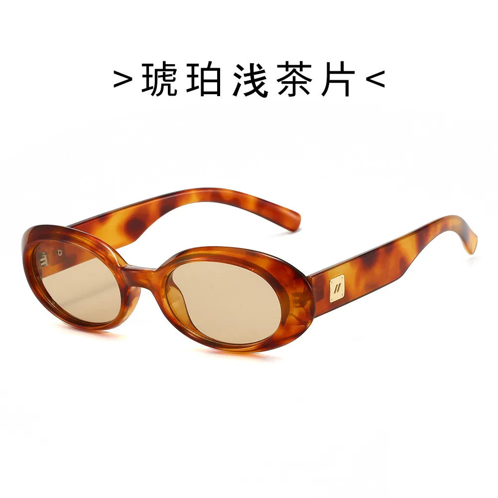 New Classic Small Oval Sunglasses for Men and Women  Minimalist Retro Shades for Street Style