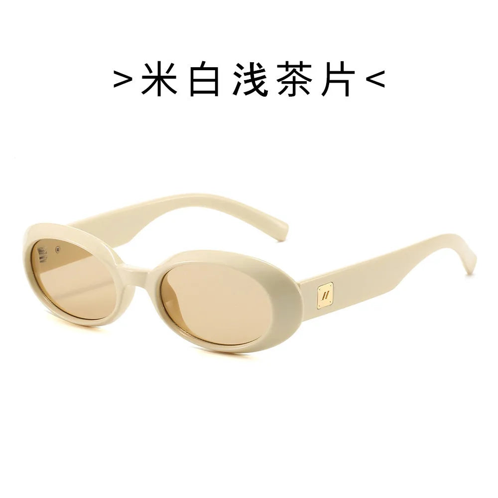 New Classic Small Oval Sunglasses for Men and Women  Minimalist Retro Shades for Street Style