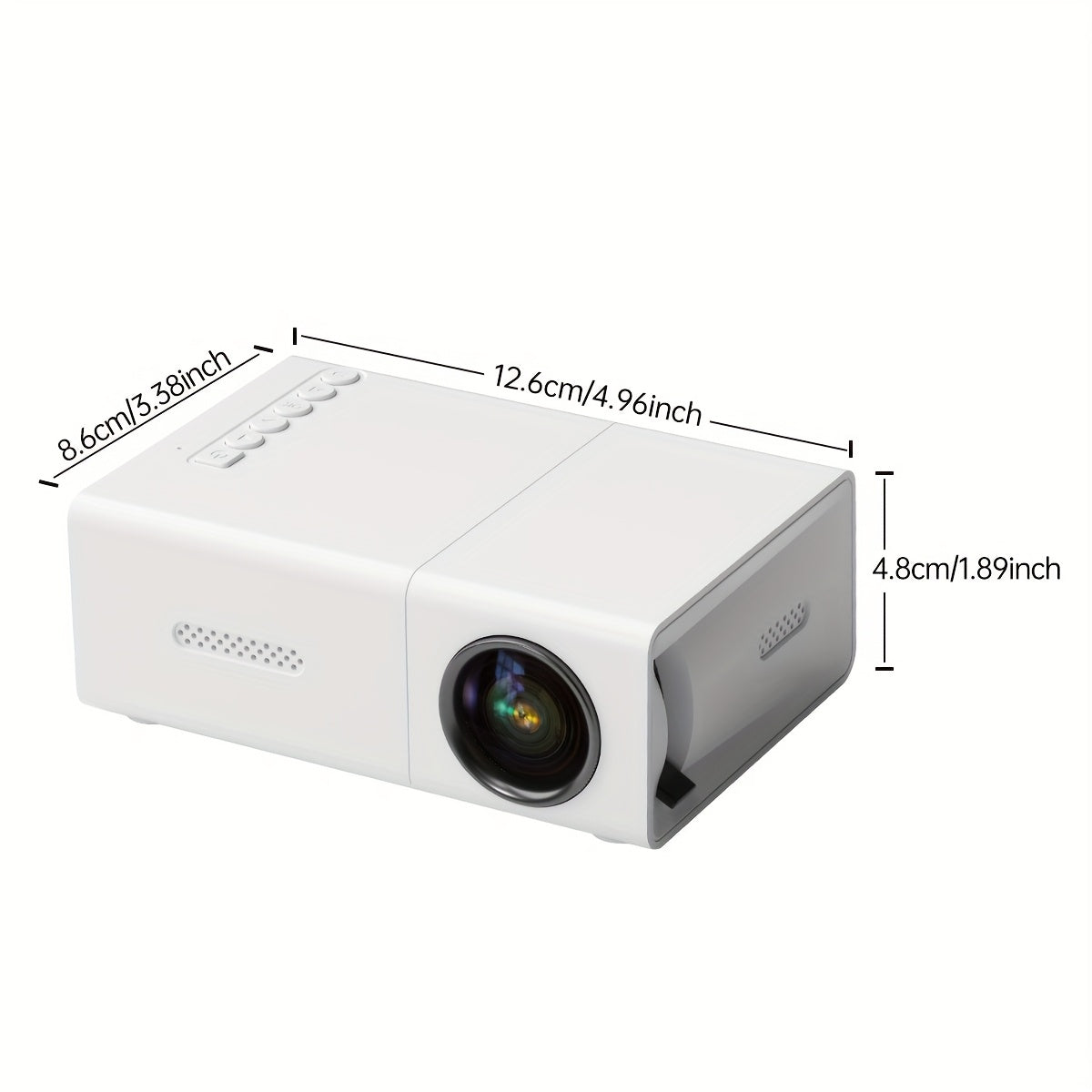 Portable Video Projector, Home Theater Projector, Mini Outdoor Projector, 1920*1080P Resolution, Supports Mobile Phone Projection, Suitable for Ios/Tv Stick/Usb/Laptop And Other Devices