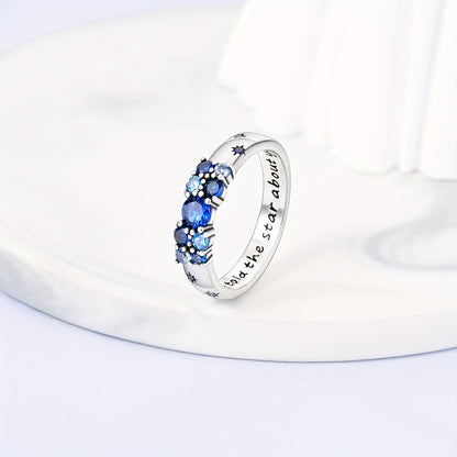 Original Design 925 Silver Hypoallergenic High Quality Colorful Zircon Pavé Infinitely Loving Woman Ring Jewelry Gift
