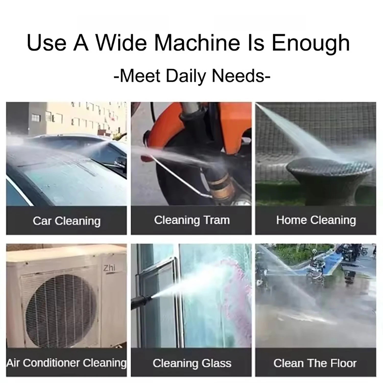 3000W Electric High Pressure Washer Portable Washing Car Gun Versatile Washing Machine for Garden Floors Home&Car Washer Gun
