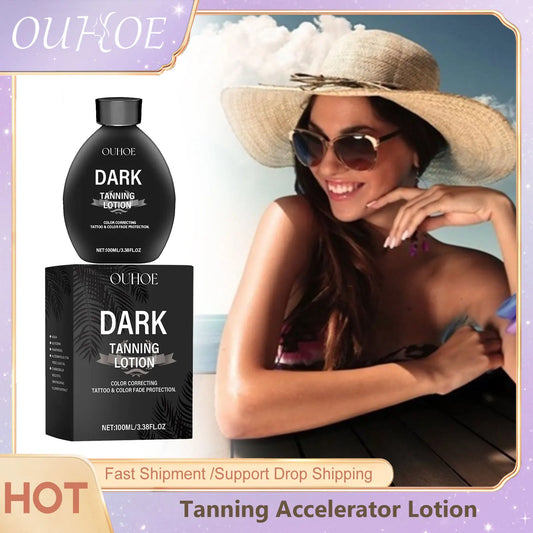 Accelerator Bronzer Beach Sunbed Solarium Tanning Sunburn Repair Long Lasting Bronzing Self Tanner Cream