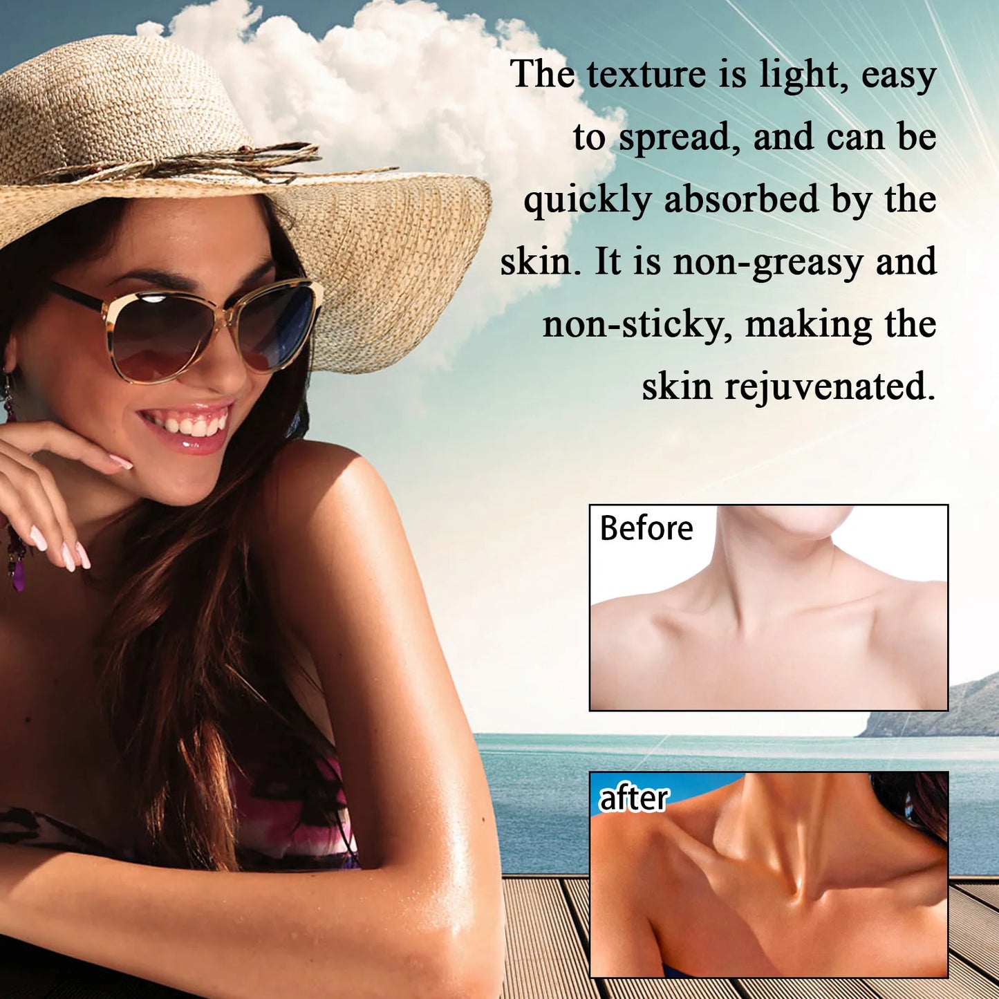 Accelerator Bronzer Beach Sunbed Solarium Tanning Sunburn Repair Long Lasting Bronzing Self Tanner Cream