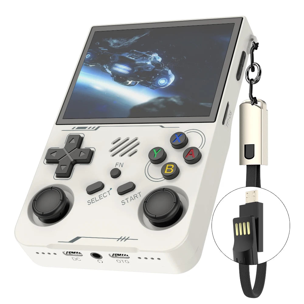 R36XX Retro Handheld Game Console with 3.5" IPS Screen 640*480 Resolution 3000mAh Rechargeable Battery and Fast Charging