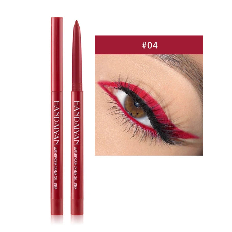 10Colors Eyeliner Gel Quick Dry Lasting Eye Liner Cream With Brush Eyes Makeup Waterproof