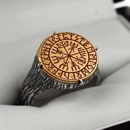 Gold Viking Ring Luxury Personality Fashion Lucky Anel for Men Gift Jewelry