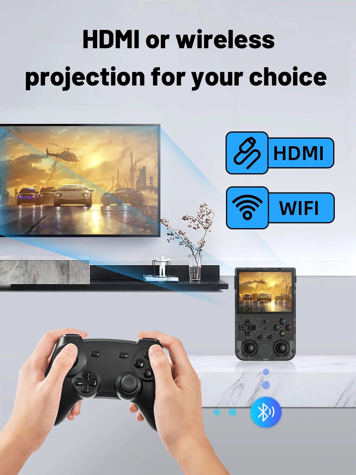 Z Anbernic RG353V Game Console Handheld Gamer Machine 3.5-inch 64G Video Player Dual System Gaming Machine Rg353v