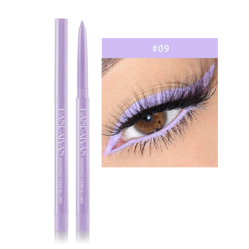 10Colors Eyeliner Gel Quick Dry Lasting Eye Liner Cream With Brush Eyes Makeup Waterproof