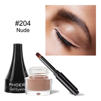 10Colors Eyeliner Gel Quick Dry Lasting Eye Liner Cream With Brush Eyes Makeup Waterproof