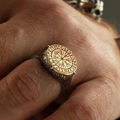 Gold Viking Ring Luxury Personality Fashion Lucky Anel for Men Gift Jewelry