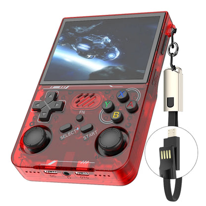 R36XX Retro Handheld Game Console with 3.5" IPS Screen 640*480 Resolution 3000mAh Rechargeable Battery and Fast Charging