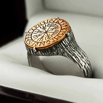 Gold Viking Ring Luxury Personality Fashion Lucky Anel for Men Gift Jewelry