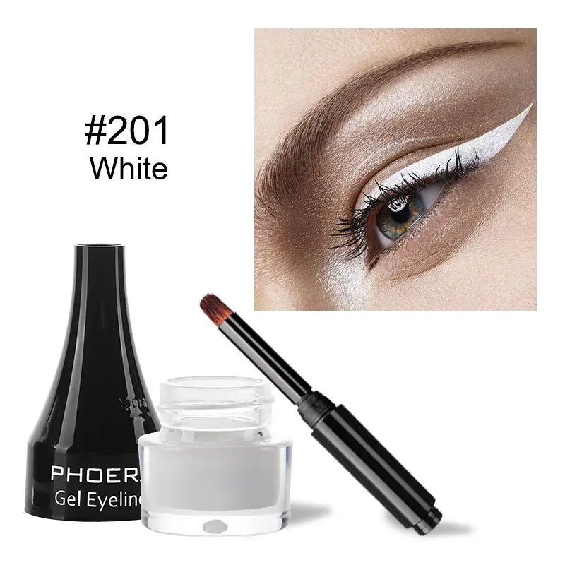 10Colors Eyeliner Gel Quick Dry Lasting Eye Liner Cream With Brush Eyes Makeup Waterproof