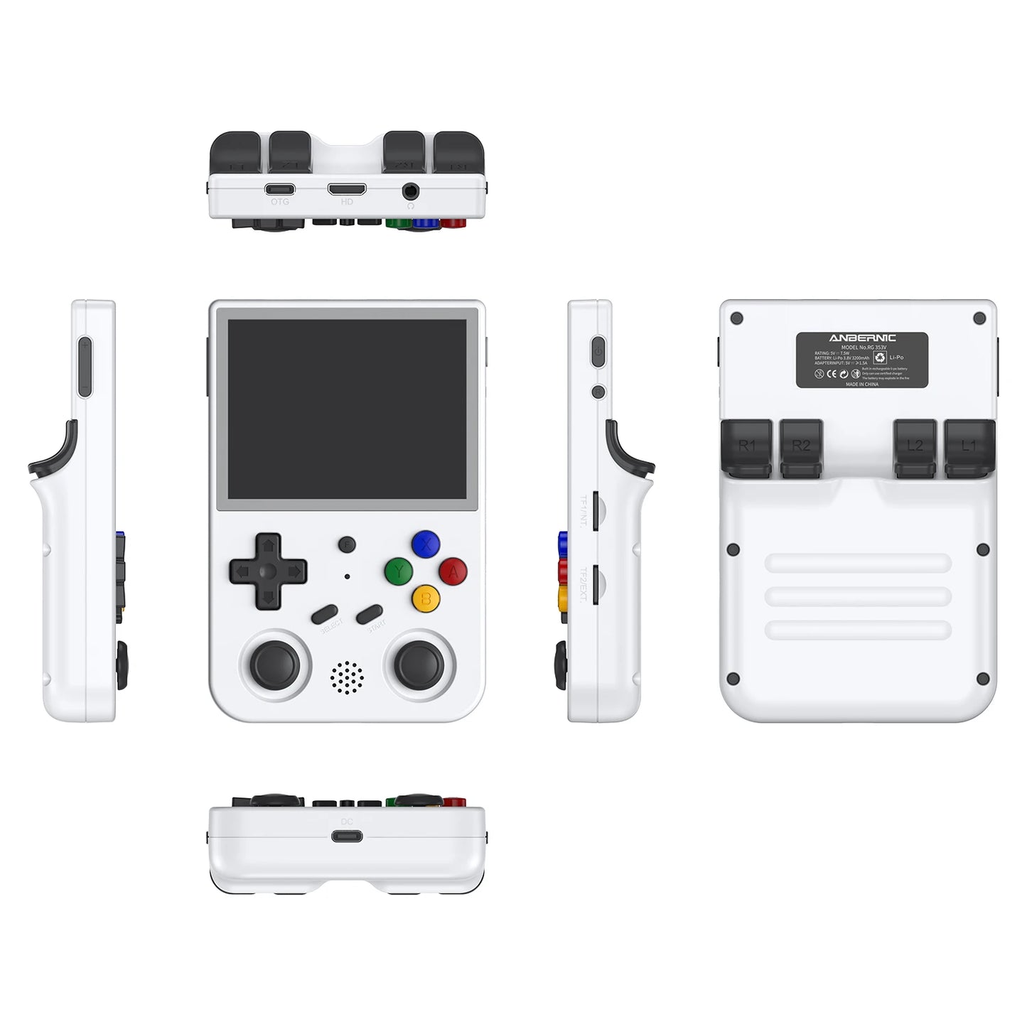 Z Anbernic RG353V Game Console Handheld Gamer Machine 3.5-inch 64G Video Player Dual System Gaming Machine Rg353v