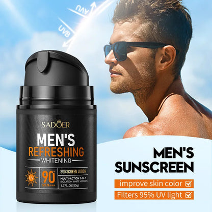 Men's Sunscreen for Face Neck Body Solar Blocker for Men Protector Solar UV Protection