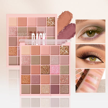 High Gloss Cement Grey Rose Brown Color Tone Matte Glitter Daily Makeup Dry Rose Eyeshadow For Music