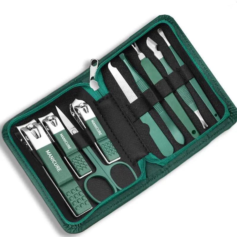 Professional 7/10/12/18 Piece Nail Care Kit Stainless Steel Manicure & Pedicure Set Nail