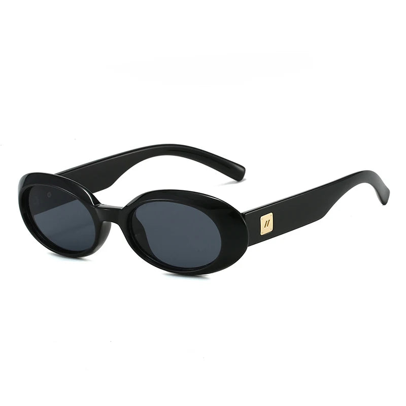 New Classic Small Oval Sunglasses for Men and Women  Minimalist Retro Shades for Street Style