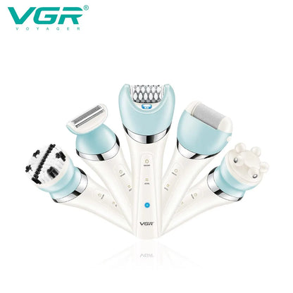 VGR Epilator 5 In 1 Electri Women Epilator Female Shaver