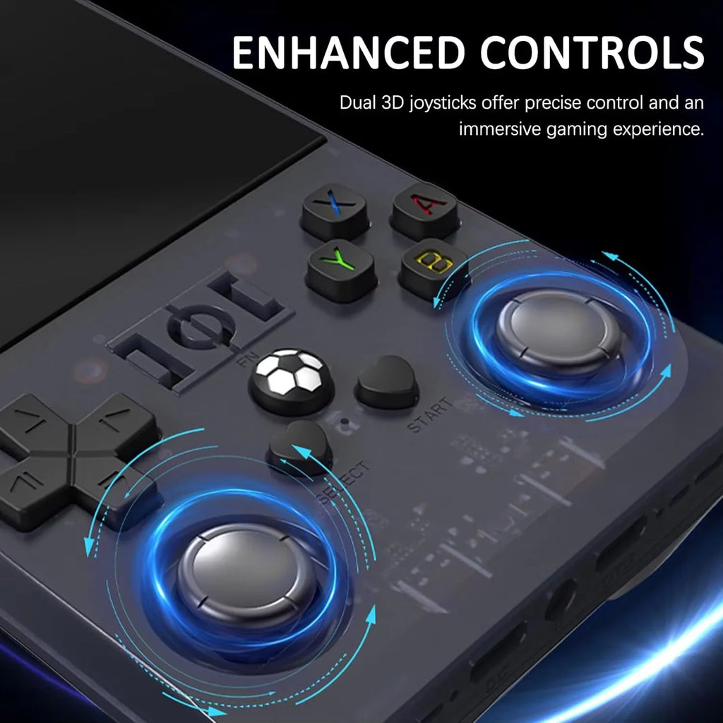 Open Source R36 PRO Retro Handheld Video Game Console Linux System 3.5 Inch IPS Screen Portable Pocket Video Player 128GB Games