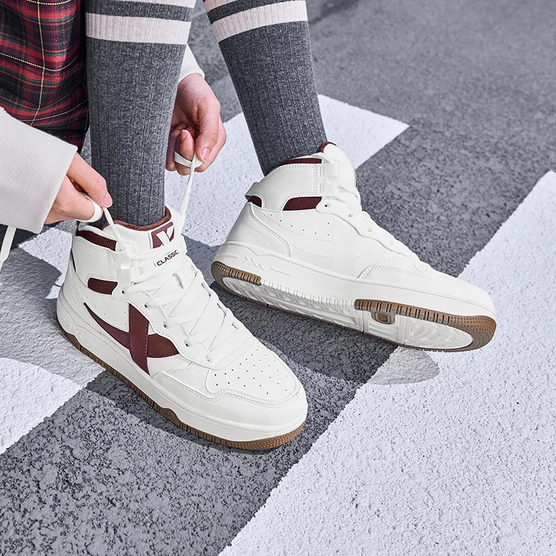Xtep Mubai Cotton Shoes For Women 2024 Winter Warm Soft Sports Shoes Trendy Retro Comfortable Sneakers 876418370028