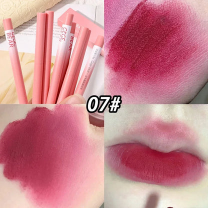 Lipstick Pen Matte Nude Lip Liner Pencil Set Waterproof Lasting Velvet Contouring Lips Makeup Cosmetics