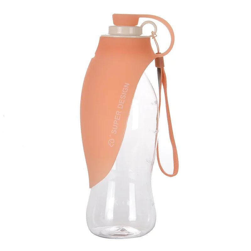 OUZEY 580ml Dog Water Bottle Outdoor Dog Walking Portable Foldable Drinking Bowls For Small Medium Dogs Pet Suppliws