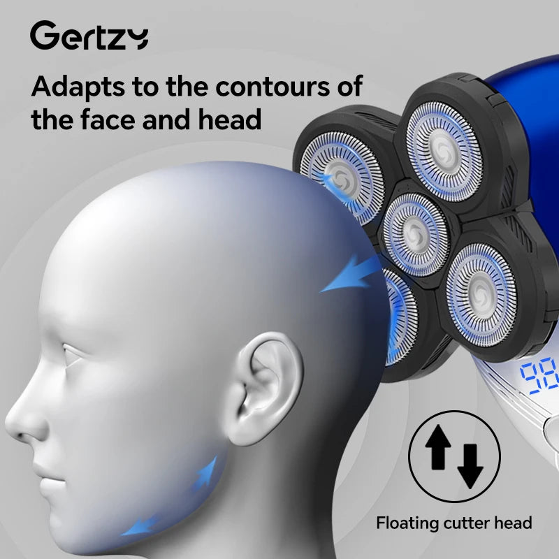 Ultimate men's cordless rechargeable electric shaver with rotating blades